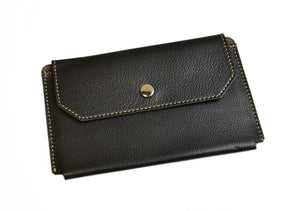 Index Card Holder - Snapped - Leather